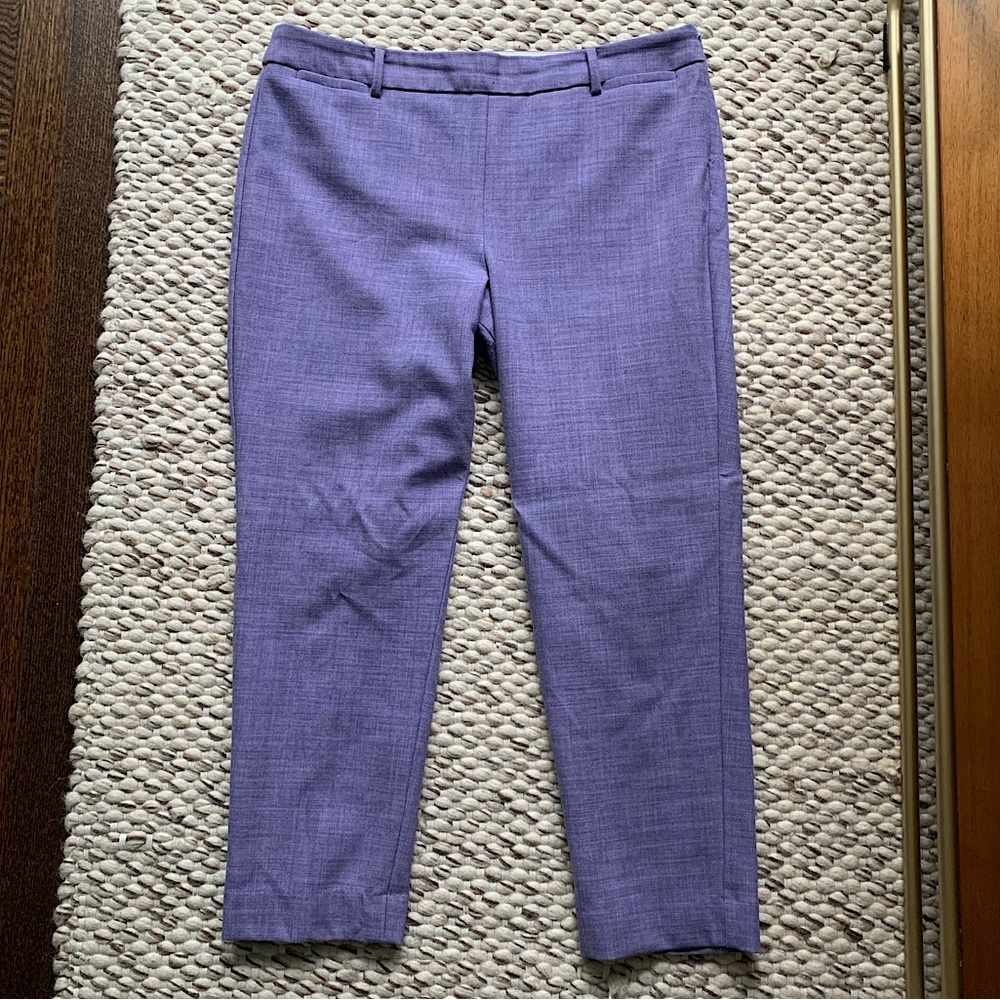 Lavender Wool-Blend Talbots Pants